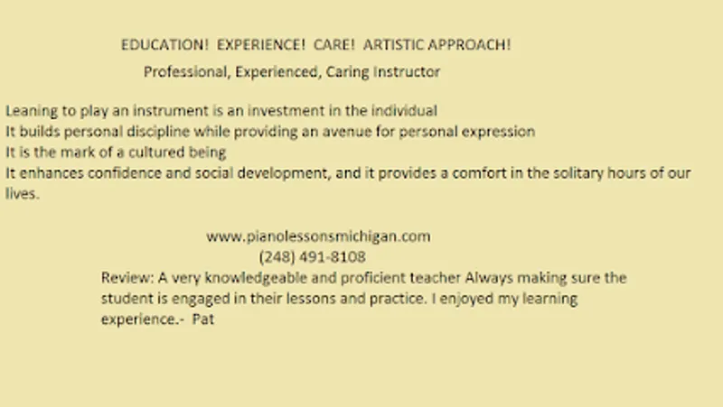 Piano Lessons Studio